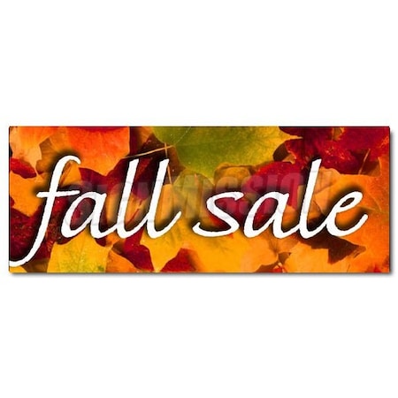 Signmission FALL SALE DECAL sticker store clearance 50% off storewide wide big huge, D-12 Fall Sale D-12 Fall Sale
